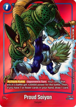 Proud Saiyan (Limited Pack MANGA Version 02) (FS07-12) - Tournament and Championship Promos Holofoil