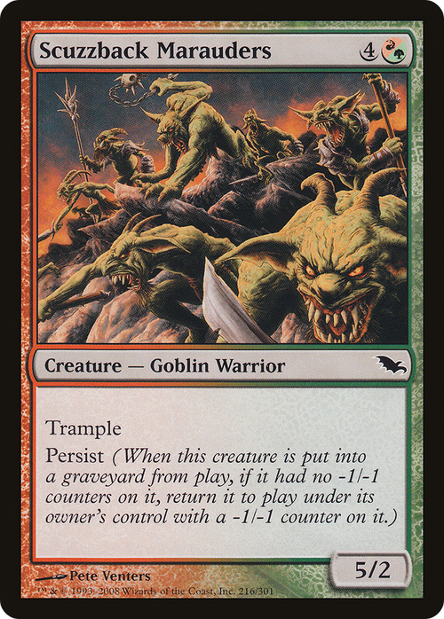Scuzzback Marauders (SHM-216) - Shadowmoor