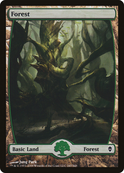 Forest (247) - Full Art (ZEN-247) - Zendikar Foil