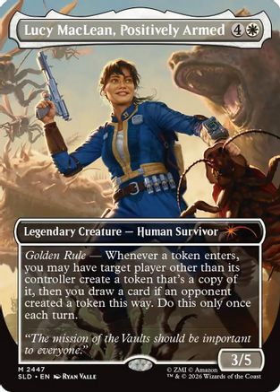 Lucy MacLean, Positively Armed (SLD-2447) - Secret Lair Drop Series Foil