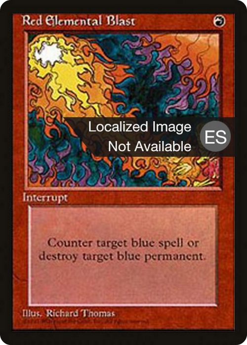 Red Elemental Blast (4BB-236) - Fourth Edition Foreign Black Border