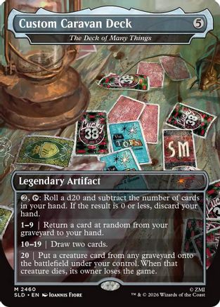 Custom Caravan Deck - The Deck of Many Things (SLD-2460) - Secret Lair Drop Series