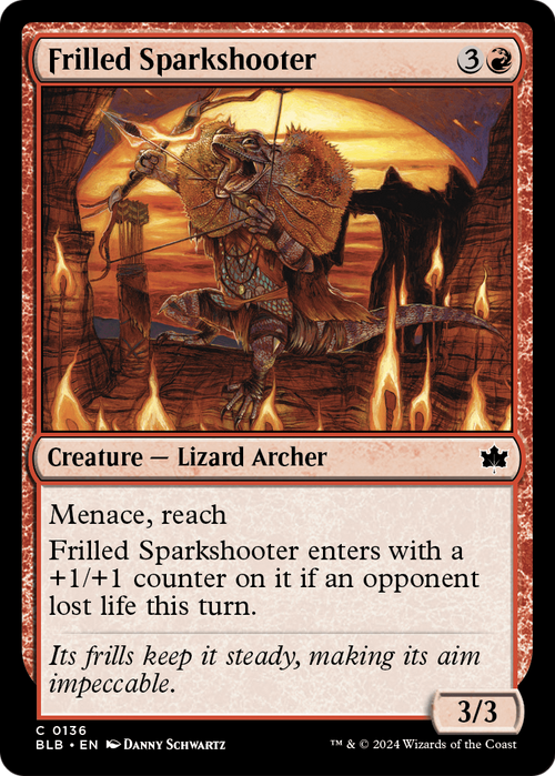 Frilled Sparkshooter (BLB-136) - Bloomburrow Foil