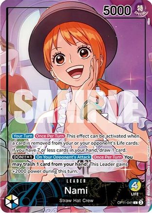 Nami (Whole Cake Island Arc) (OP11-041) - One Piece Promotion Cards Foil