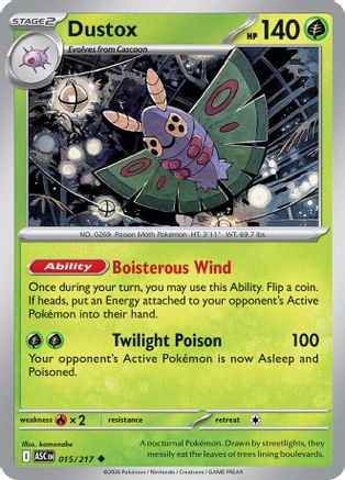 Dustox 015/217  ME Ascended Heroes - Uncommon