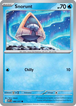 Snorunt 046/217  - Reverse Holofoil ME Ascended Heroes - Common