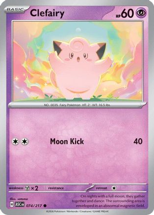 Clefairy 074  - Reverse Holofoil ME Ascended Heroes - Common