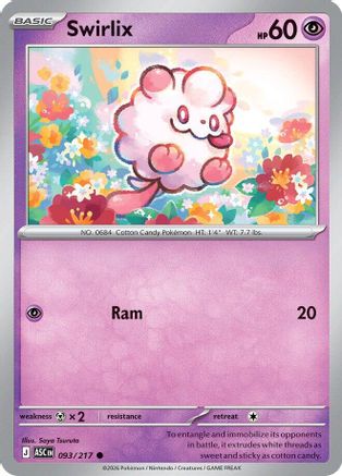 Swirlix 093  - Reverse Holofoil ME Ascended Heroes - Common