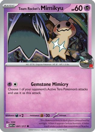 Team Rocket's Mimikyu 097/217  ME Ascended Heroes - Uncommon