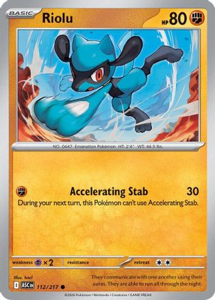 Riolu 112  ME Ascended Heroes - Common