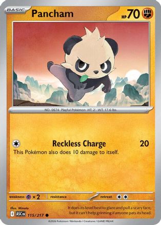 Pancham 115  ME Ascended Heroes - Common