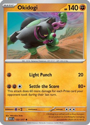 Okidogi 122  - Reverse Holofoil ME Ascended Heroes - Rare