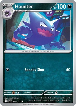 Haunter 124  - Reverse Holofoil ME Ascended Heroes - Uncommon