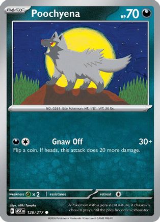 Poochyena 128  - Reverse Holofoil ME Ascended Heroes - Common