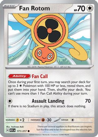 Fan Rotom 171/217  ME Ascended Heroes - Common