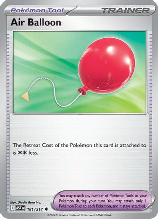 Air Balloon 181  - Reverse Holofoil ME Ascended Heroes - Uncommon