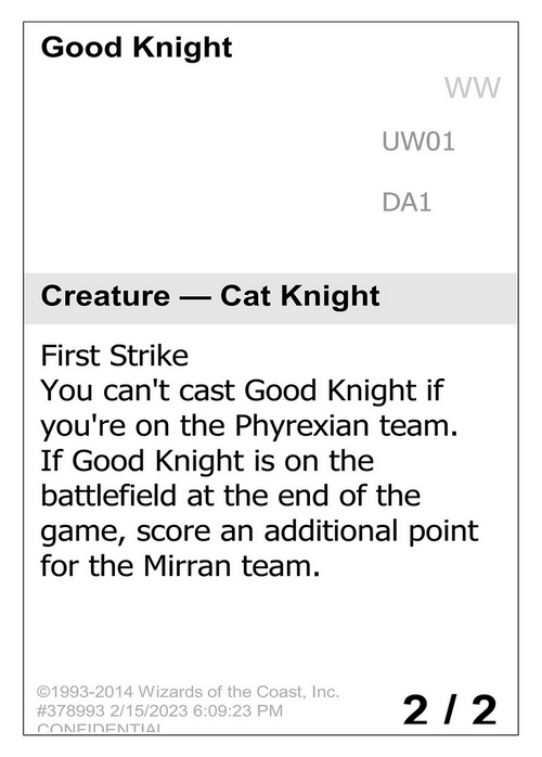 Good Knight (UNK-) - Unknown Event