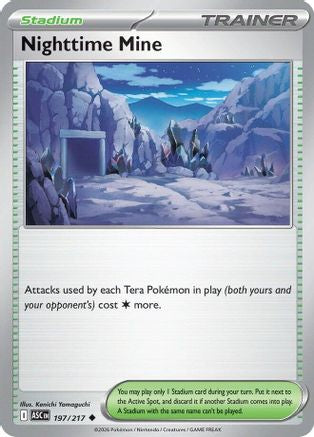 Nighttime Mine 197  - Reverse Holofoil ME Ascended Heroes - Uncommon