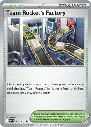 Team Rocket's Factory 203  ME Ascended Heroes - Uncommon