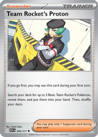 Team Rocket's Proton 208  ME Ascended Heroes - Uncommon