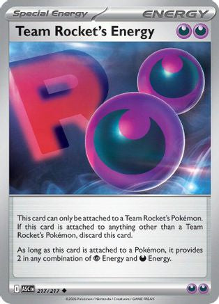 Team Rocket's Energy 217  ME Ascended Heroes - Uncommon