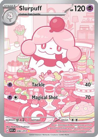 Slurpuff 236/217  - Holofoil ME Ascended Heroes - Illustration Rare