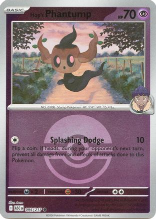 Hop's Phantump (Poke Ball) 095  - Reverse Holofoil ME Ascended Heroes - Common