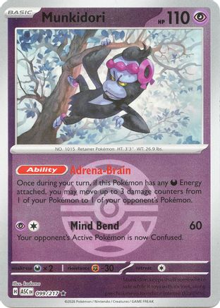 Munkidori (Dusk Ball) 099  - Reverse Holofoil ME Ascended Heroes - Rare