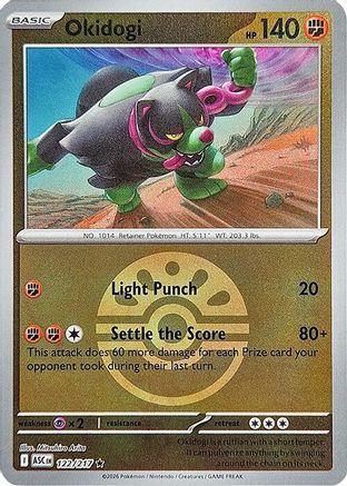 Okidogi (Friend Ball) 122  - Reverse Holofoil ME Ascended Heroes - Rare