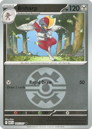 Bisharp (Quick Ball) 147  - Reverse Holofoil ME Ascended Heroes - Common
