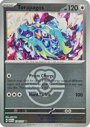 Terapagos (Love Ball) 178  - Reverse Holofoil ME Ascended Heroes - Rare