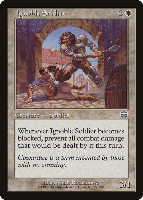 Ignoble Soldier (MMQ-022) - Mercadian Masques