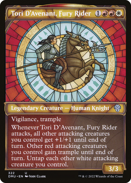 Tori D'Avenant, Fury Rider (Showcase) (DMU-322) - Dominaria United: (Showcase) Foil