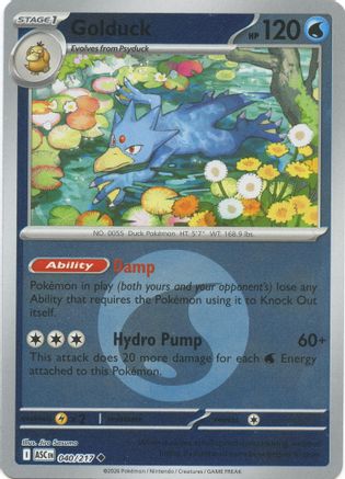 Golduck (Energy Symbol Pattern) 040  - Reverse Holofoil ME Ascended Heroes - Uncommon