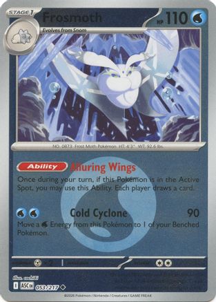 Frosmoth (Energy Symbol Pattern) 053  - Reverse Holofoil ME Ascended Heroes - Uncommon