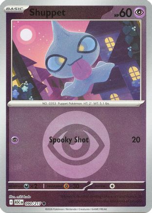 Shuppet (Energy Symbol Pattern) 090  - Reverse Holofoil ME Ascended Heroes - Common