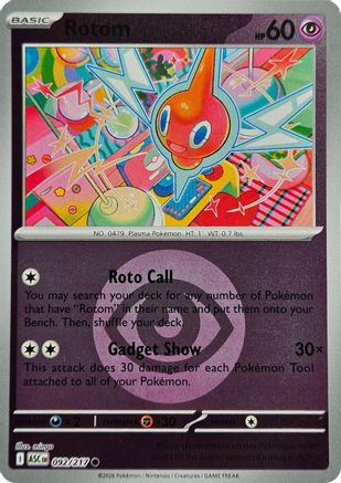 Rotom (Energy Symbol Pattern) 092  - Reverse Holofoil ME Ascended Heroes - Common