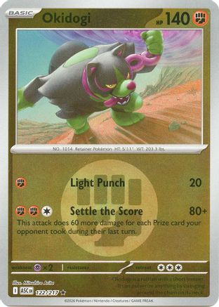 Okidogi (Energy Symbol Pattern) 122  - Reverse Holofoil ME Ascended Heroes - Rare