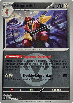 Kingambit (Energy Symbol Pattern) 148  - Reverse Holofoil ME Ascended Heroes - Rare