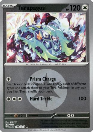 Terapagos (Energy Symbol Pattern) 178  - Reverse Holofoil ME Ascended Heroes - Rare