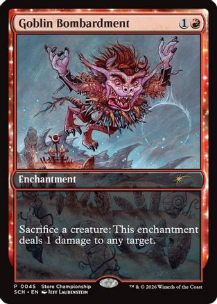 Goblin Bombardment (GAME-045) - Game Day & Store Championship Promos