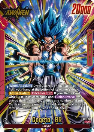 Gogeta : BR - FB09-001 (Alternate Art) (FB09-001) - Dual Evolution Holofoil