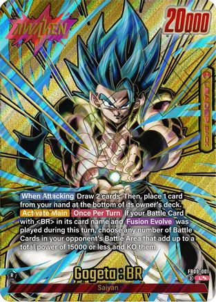 Gogeta : BR - FB09-001 (Super Alternate Art) (FB09-001) - Dual Evolution Holofoil