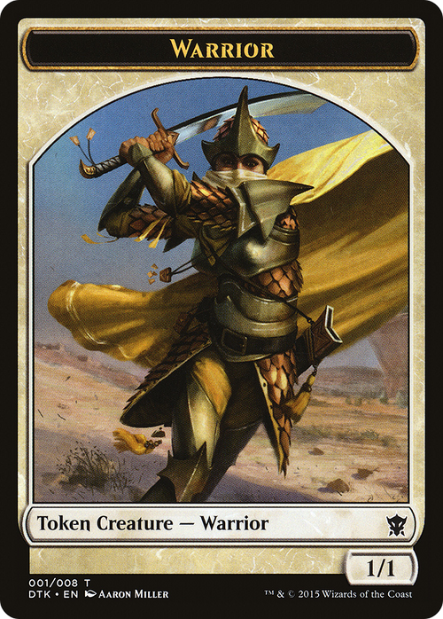 Warrior Token (DTK-001) - Dragons of Tarkir Tokens