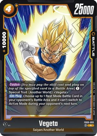 Vegeta - FB09-093 (FB09-093) - Dual Evolution Holofoil
