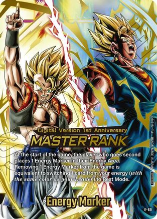 Energy Marker (E-69) (Master Rank Version) (E-69) - Fusion World Energy Markers Holofoil