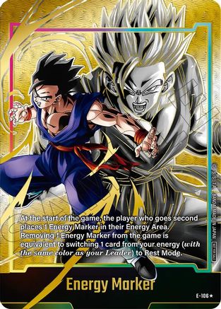 Energy Marker (E-106) (Gold) (E-106) - Fusion World Energy Markers Holofoil