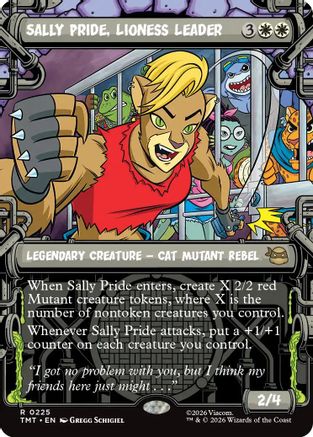 Sally Pride, Lioness Leader (Showcase) (TMT-225) - Teenage Mutant Ninja Turtles
