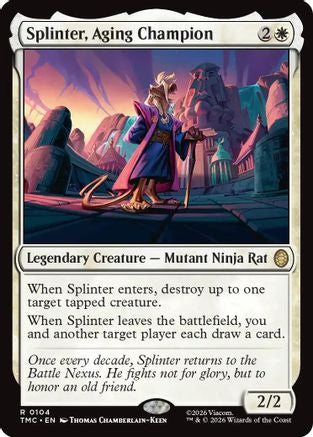 Splinter, Aging Champion (TMC-104) - Commander: Teenage Mutant Ninja Turtles