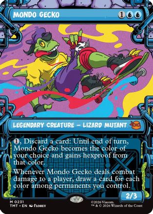 Mondo Gecko (Showcase) (TMT-231) - Teenage Mutant Ninja Turtles Foil